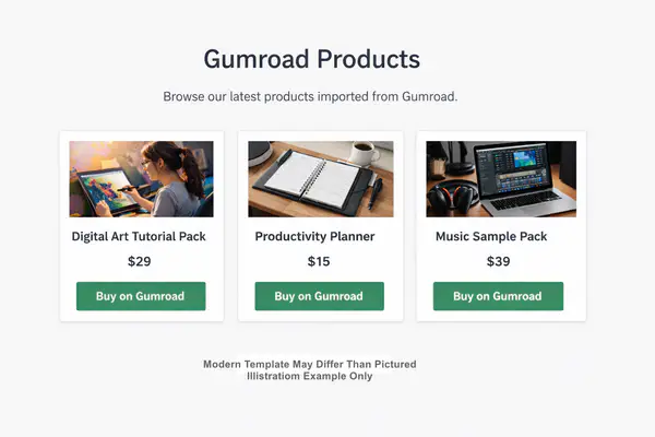 Modern template placeholder